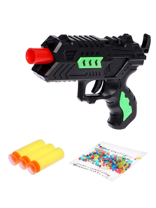 Бластер Сверчёк, стреляет мягкими и гидрогелевыми пулями, цвет МИКС - Simaland фото 24