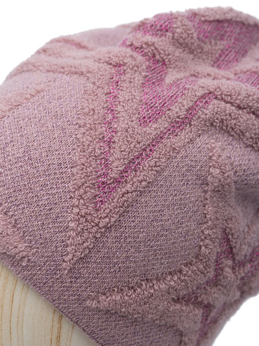 Шапка жен. шерсть+виск+мет LB-N88023 pink/silver - Labbra фото 3