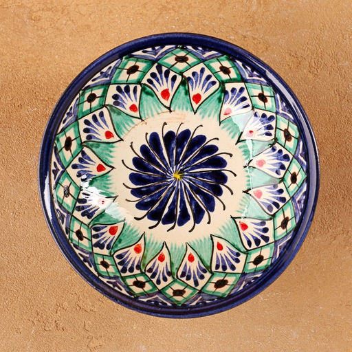 Конфетница узбекская Риштанская Керамика, 12×6 см, МИКС