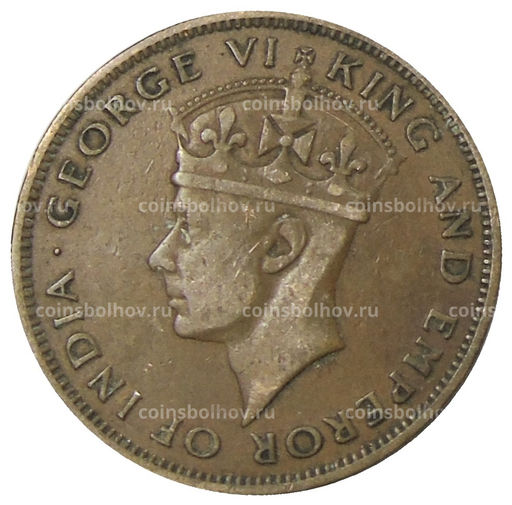 Монета 1 цент 1947 года Британский Гондурас