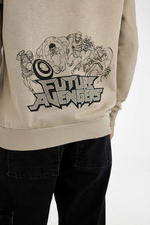 Толстовка свободного кроя с капюшоном Marvel Avengers - Defacto фото 7