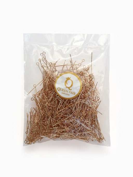 Штифт с петлёй СМ-1083, 2.8 см, (набор 100 г), цвет золото