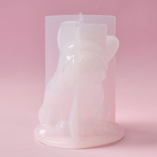 Молд Доляна Бульдог, силикон, 8?6?7 см, белый  фото 2