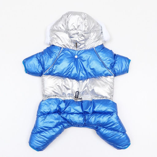 Комбинезон Блик с утяжкой, размер 12 (ДС 28 см, ОГ 38 см, ОШ 27 см), серебряно-синий - Simaland фото 9