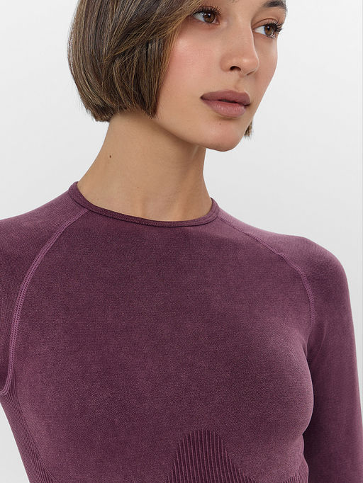 Джемпер женский для занятий спортом бордовый - Mark formelle фото 4