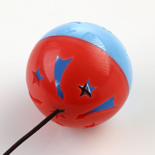 Шарик для кошек на присоске с бубенчиком Не поймаешь, 4 см, микс цветов - Пижон фото 2