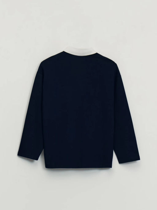 Хлопковый джемпер с отложным воротником / Zarina