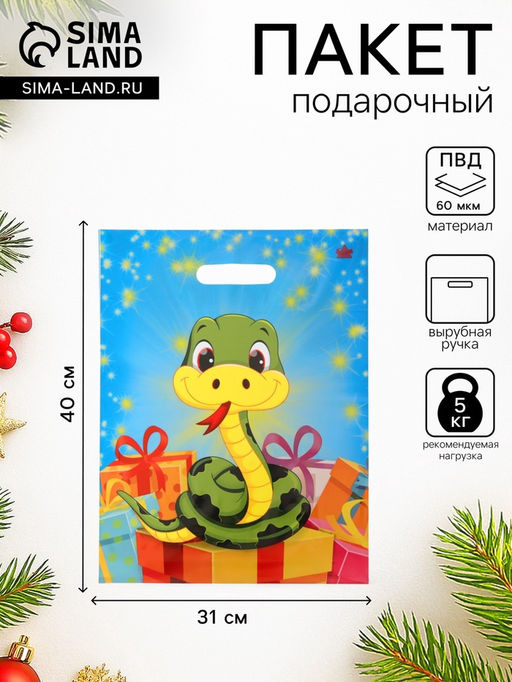 Цена за 50 шт. Пакет 2025, полиэтиленовый с вырубной ручкой, л 40×31 см