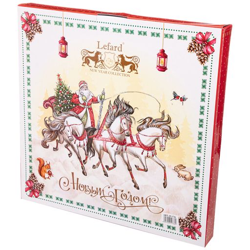 БЛЮДО LEFARD ТРОЙКА 38 СМ КРАСНОЕ  фото 2