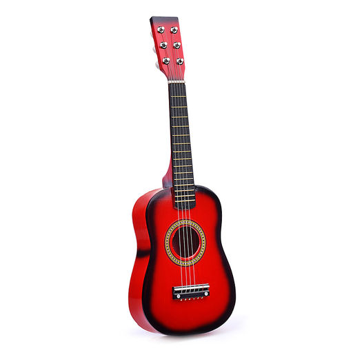 Гитара деревянная, 6 струн "Звонкая струна" в пакете