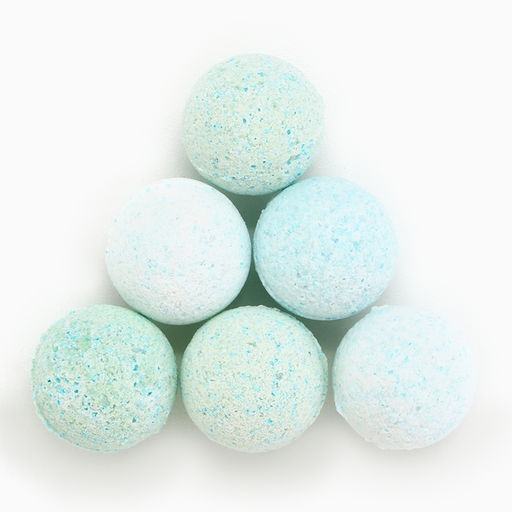 Бомбочки для ванны «Блестящего года», аромат свежей мяты, 6×20 г, Чистое счастье