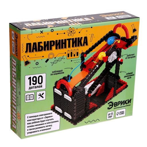 Электронный конструктор Лабиринтика, 190 деталей - Эврики фото 10