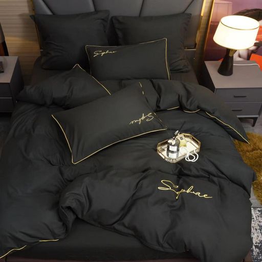 КПБ Candies однотонный с вышивкой на резинке по кругу CANOVR018 1.5 спальный