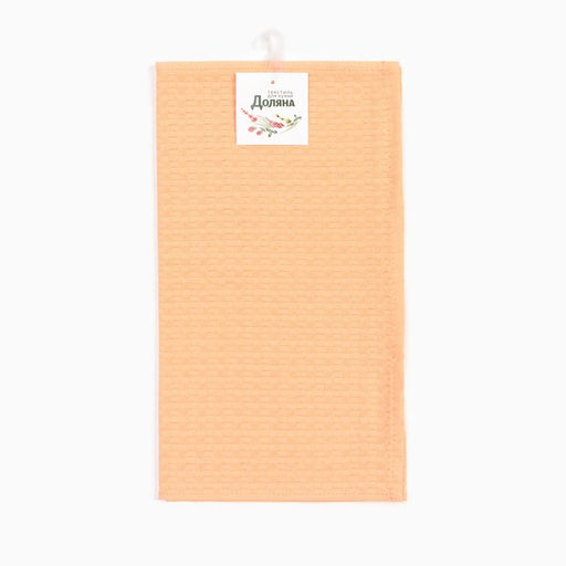 Полотенце Доляна цв. коралловый 35х60 см, 100% хл., крупная вафля 220 г/м2  фото 5