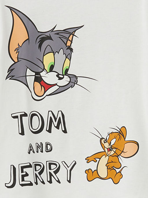 Tom ve Jerry Bask?l? Erkek Bebek Ti??rt ve ?ort 2li
