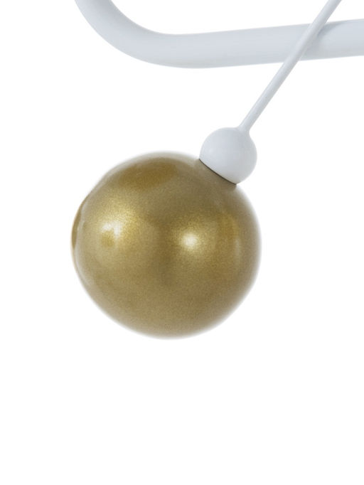 Люстра 12233/5, 5хE27, 60 Вт, золото/белый