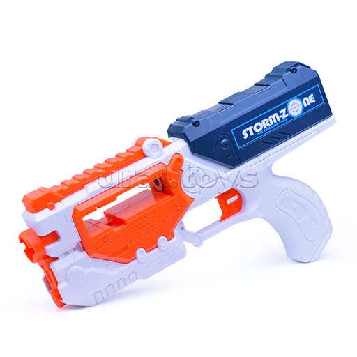 Игровой нобор "Пистолет с маской" с мишенью и мягкими пулями, в коробке