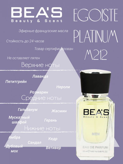 Парфюм Beas 25 ml M 212  men  фото 2