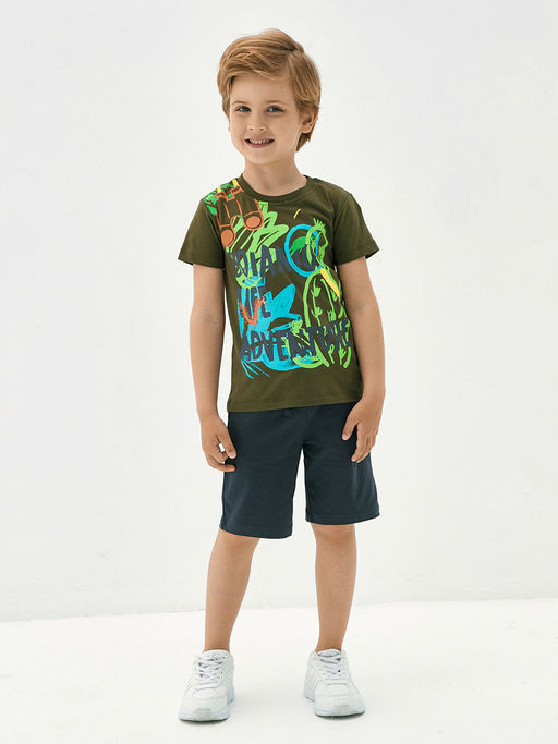 Футболка для мальчика цвета хаки - Kogankids фото 6