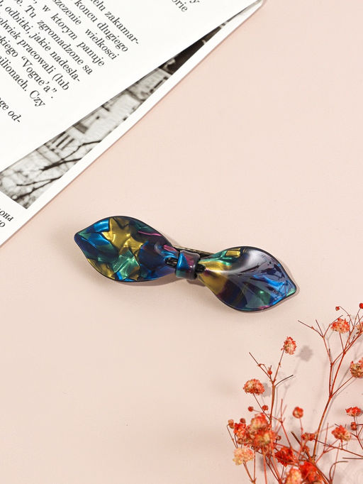 Цена за 3 шт. Заколка - автомат для волос «Вэнна» стиль, 8.5 см, МИКС