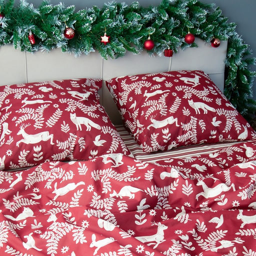 Постельное бельё Этель 2 сп Christmas time 175х215 см, 200х220 см, 70х70 см - 2 штуки  фото 10