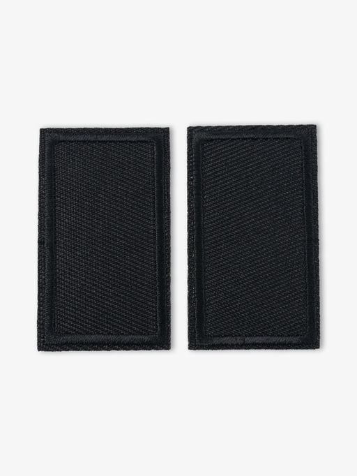 Цена за 20 шт. Заплатка для одежды, прямоугольная, 4.5×2.5 см, термоклеевая, чёрная