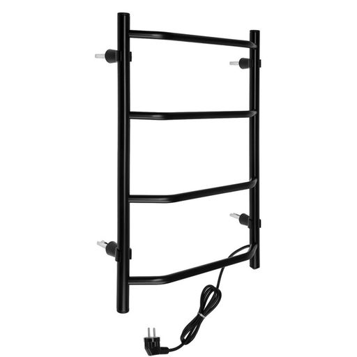 Полотенцесушитель электрический ZEIN PE-05, «Виктория», 400×600 мм, 4 перекладины, черный