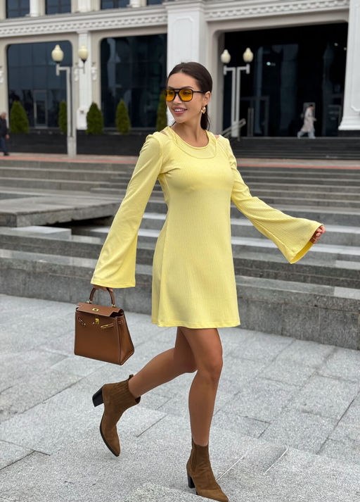 Платье AURA 3306-176 сливочное масло