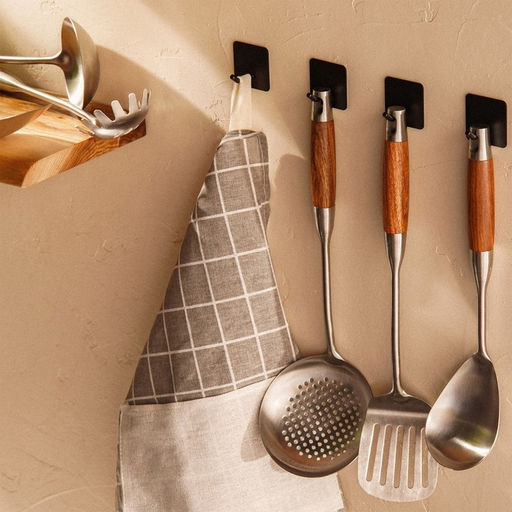 Ложка гарнирная SL Home «Рустик», 33×8 см, нержавеющая сталь, серебристая