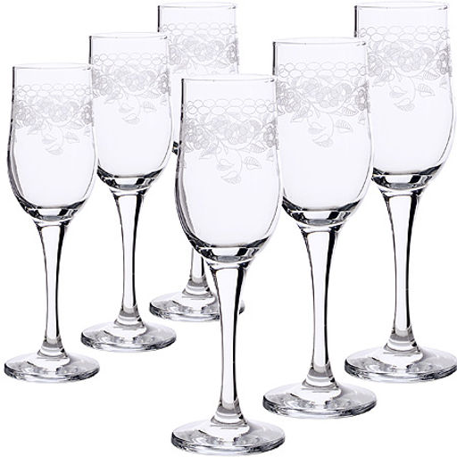 MS160+1022-07-01 Набор бокалов+стопок Флер (х5)