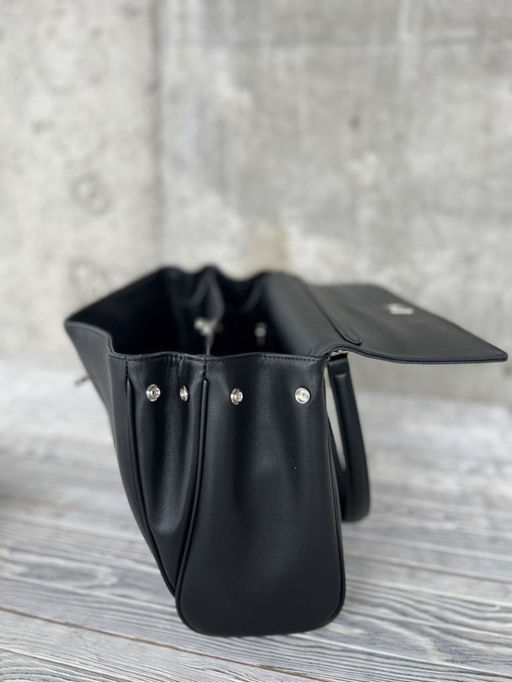 Женская кожаная сумка-портфель 8399-3 Черный - Sergio valentini фото 4