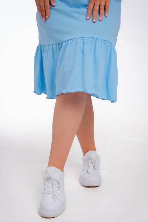 Платье женское из кулирки Чейси 2 голубой - Амадэль фото 22