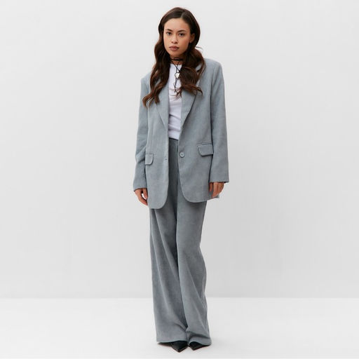 Пиджак женский MIST Velvet, размер 42-44 (S-M), серый