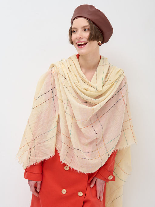 ЛЕН ВИСКОЗА Большой, легкий, красивый палантин - Tantino фото 3