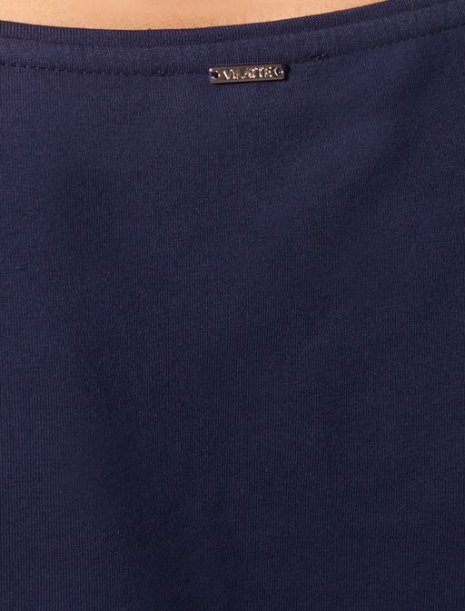 VILATTE / Топ из премиального хлопка с эластаном, с горловиной лодочка  фото 3