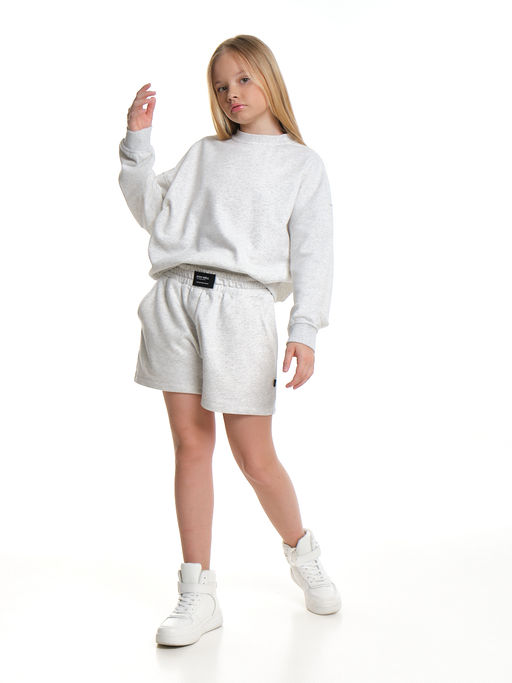 Свитшот базовый однотонный 22-7664 красный - Mini maxi фото 24