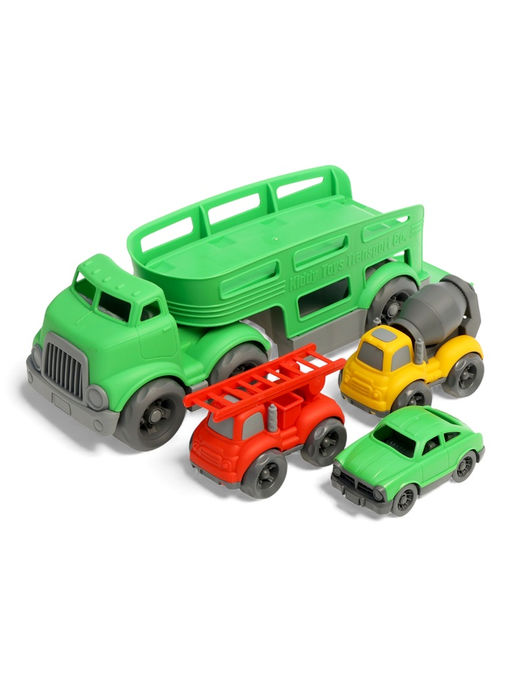 Грузовик - автовоз «Спецтехника», с 3 машинками, подвижные элементы, цвет МИКС