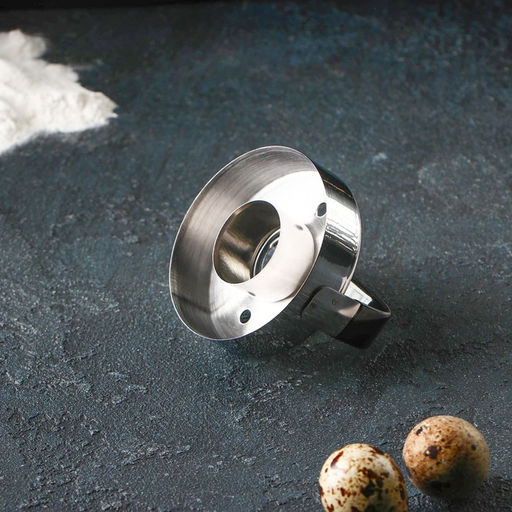 Форма для пончиков Доляна «Классика», 7.5×7.5×6 см, цвет серебристый