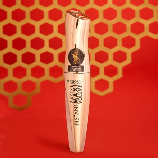 DEBORAH Тушь для ресниц максимальный объем с керамидами 24 ORE INSTANT MAXI VOLUME MASCARA WITH CERAMIDES тон: черный 12мл  фото 3