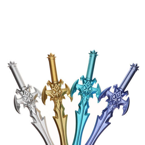 Цена за 12 шт. Ручка - прикол гелевая «Меч», МИКС