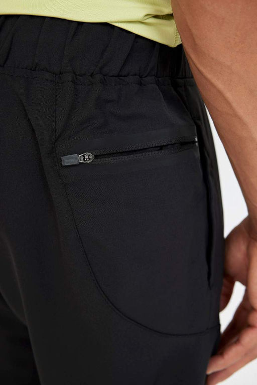 DeFactoFit Облегающие тканые спортивные штаны для бега с двумя карманами на молнии  фото 6