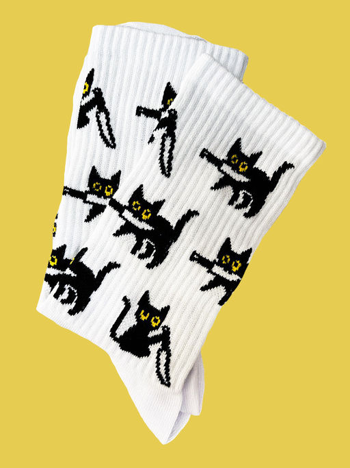 Носки р.35-40 TxT Кот с ножом - Krumpy фото 4