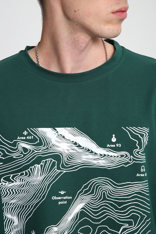 Лонгслив унисекс с принтом Карта ЛГ-01