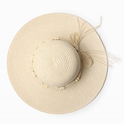 Шляпа женская MINAKU, цв. бежевый, р-р 58  фото 5