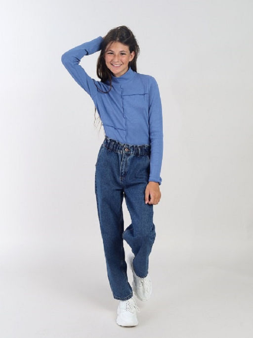 CRB wear / CWJG 63995-42-428 Водолазка для девочки,индиго  фото 2