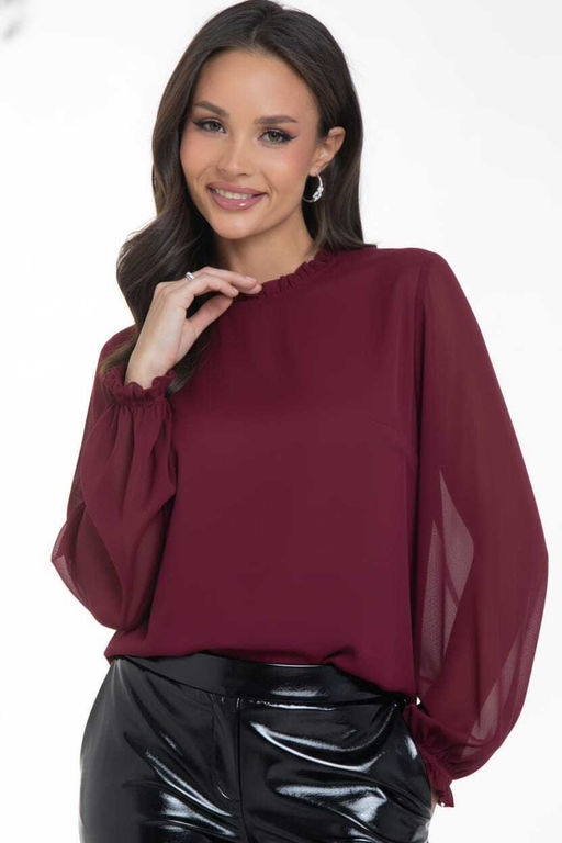 Блуза Волшебный шифон (марсала) - Diolche фото 3