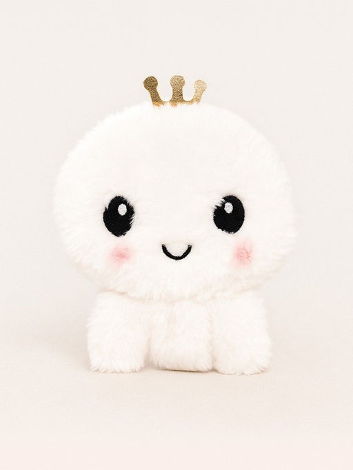 Кошелёк плюшевый "White octopus", white (10*12 см)