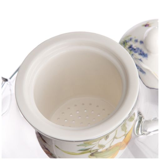 ЧАЙНИК СТЕКЛЯННЫЙ С СИТОМ LEFARD ПРОВАНС ЛИМОНЫ 500 МЛ