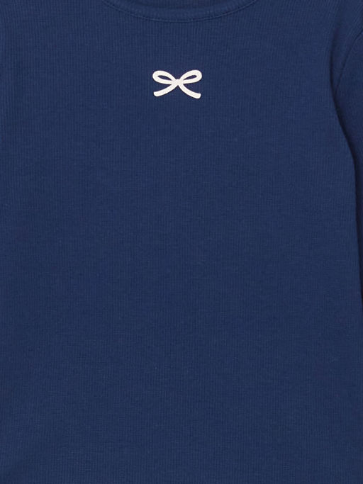 Bisiklet Yaka Uzun Kollu K?z ?ocuk Ti??rt - Waikiki фото 2