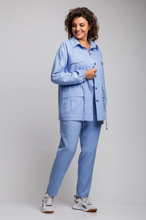 Костюм Liona Style 946 голубой  фото 2